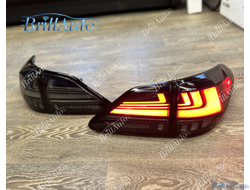 Стопы Lexus RX 2009-2015 черные с анимацией