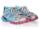 Balenciaga Track Trainers Blue Pink Grey