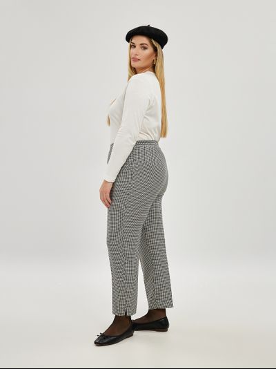 Брюки черно-белые "гусиная лапка"