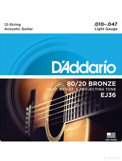 D`Addario EJ36 Bronze 80/20 (10-47)