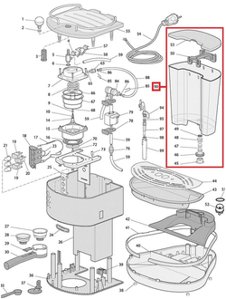 Контейнер для воды для ECO, ECOV Delonghi, 7313281259