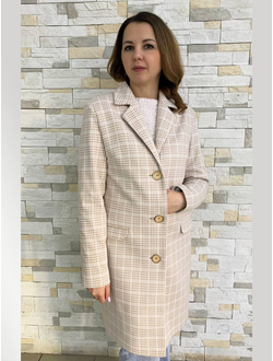 Пальто 509-0323 клетка