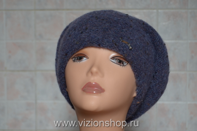 Итальянский новый берет Vizio Италия из новой коллекции вязаных женских беретов 2018
