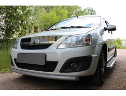 Защита радиатора Lada Largus 2012- / Largus Cross 2014- black верх