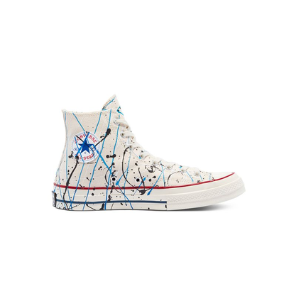 Кеды Converse Chuck 70 Archive Paint Splatter Белые Высокие с брызгами