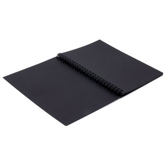 Скетчбук, черная бумага 120 г/м2, 148х210 мм, 32 л., гребень, BRAUBERG ART "CLASSIC", 128952