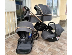 Детская коляска 3 в 1 Luxmom 788 Серый