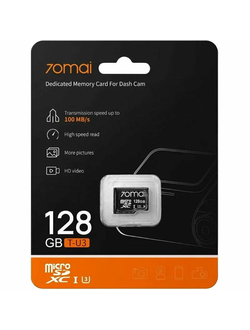 Карта памяти microSDXC 70mai 128 ГБ (70MAISD-128) (Black)