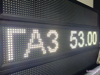 Электронное табло АЗС 210*1010mm (белый)