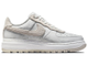 Кроссовки Nike Air Force 1 Luxe Triple White серые вид сбоку
