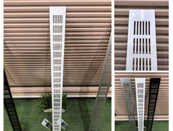 Решетка вентиляционная  900х60мм БЕЛАЯ