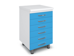 Тумба металлическая с ящиками на опорах ТМЯ-6.0