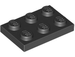 Plate 2 x 3, Black (3021 / 302126)