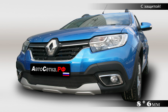 Premium защита радиатора для Renault Sandero Stepway (2018-2021)