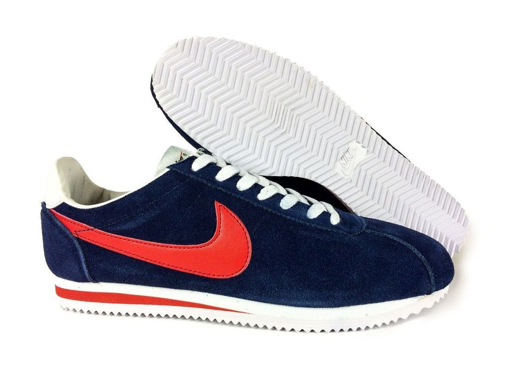 Ультрамодные кроссовки Nike cortez сине-красные в наличии в  интернет-магазине Blackshop59 в Перми