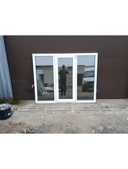 ОКНО БУ ШИРИНА 1750 ВЫСОТА 1380 ПРОФИЛЬ 60мм 32 СП (ДВУХКАМЕРНЫЙ)