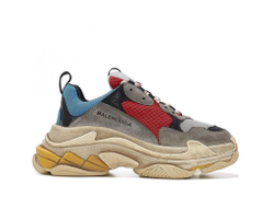 Balenciaga Triple S Красно-голубые