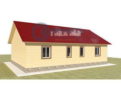 ДЖ-09 ГАБАРИТНЫЕ РАЗМЕРЫ: (8Х12М) 1 ЭТАЖ, ОБЩАЯ ПЛОЩАДЬ: 101,6М²