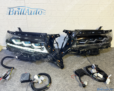 Фары Toyota Land Cruiser Prado 2018+ стиль Lexus GBT