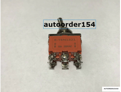 Выключатель тумблер 15А (2 положения, 6 контактов) 33000364