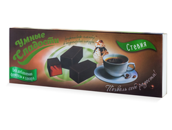 Конфеты без сахара "Умные сладости" желейные со вкусом кофе-пломбир в кондитерской глазури 105г