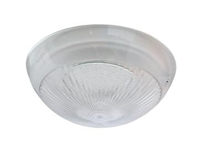 Светильник накладной Ecola ЖКХ круг GX53 "Сириус" пластик прозрачный IP65 белый d185x100 TP53T1ECR