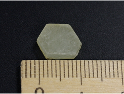 Корунд, Лейкосапфир, кристалл, Мадагаскар (11*8*3,5 мм, 0,9 г) №24810