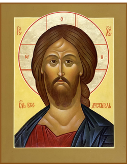 Образ Господа Вседержителя (Спасителя). Рукописная икона.