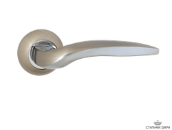 Ручка на круглом основании VETTORE R07.047 SN/CP (Сатин/Хром)