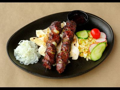 Мраморная говядина шашлык