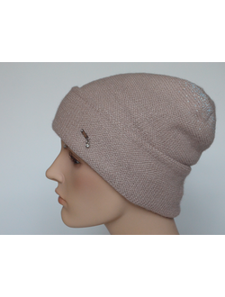 Розовая шапка с отворотом Vizio Италия 7000 CRY