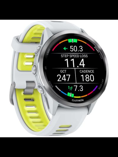 Часы Garmin Forerunner 970 Titanium Whitestone / Translucent Amp Yellow