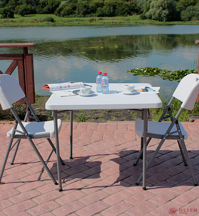 Стол для кейтеринга 860х860 складной пластиковый