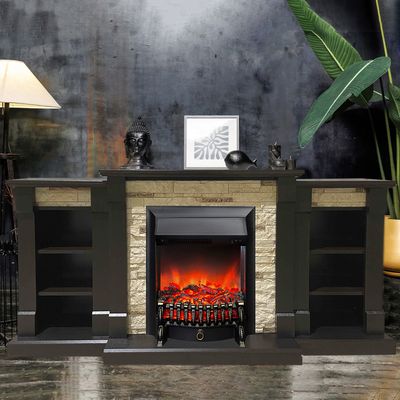 Электрокамин Моника LUX BL M1 с очагом Fobos