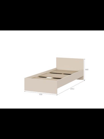 Гиза кровать 0,9 м Меланж (с основанием)