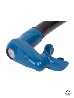 Трубка для дайвинга Sargan "АГИДЕЛЬ" сухая 2 клапана, силикон черно-синий