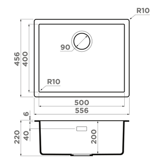 МОЙКА OMOIKIRI YAMAKAWA 55-U/I (4997455) MOKKO