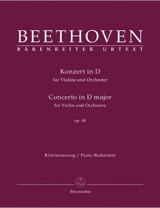 Beethoven. Konzert D-dur fur Violine und Orchestra op.61. Klavierauszug