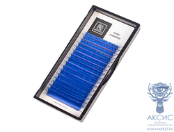 Цветные ресницы BARBARA (синие) МИКС