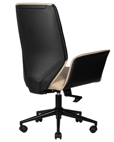 ОФИСНОЕ КРЕСЛО ДЛЯ РУКОВОДИТЕЛЕЙ DOBRIN MAXWELL, КРЕМОВО-ЧЕРНЫЙ