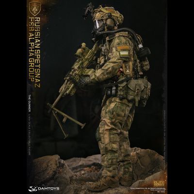 Пулеметчик спецназа "Альфа" - КОЛЛЕКЦИОННАЯ ФИГУРКА 1/6 scale RUSSIAN SPETSNAZ FSB ALPHA GROUP GUNNER (78092) - DAMTOYS