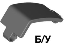 ! Б/У - Technic, Panel Curved 3 x 5 x 3, Dark Bluish Gray (24116 / 6133243 / 6268008) - Б/У