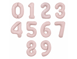 Цифры Пыльная роза Slim