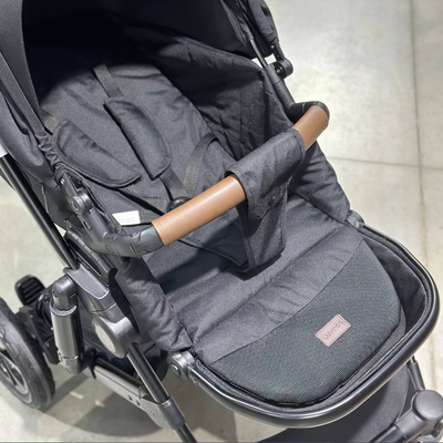 Детская коляска 3 в 1 Luxmom 808 Черный Экокожа