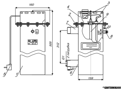 Электрический котел для отопления Эван ЭПО