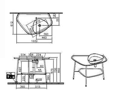 КЕРАМИЧЕСКАЯ СТОЛЕШНИЦА VITRA PLURAL, 100 СМ, ПРАВОСТОРОННЯЯ, ЦВЕТ МАТОВЫЙ БЕЛЫЙ, 62581