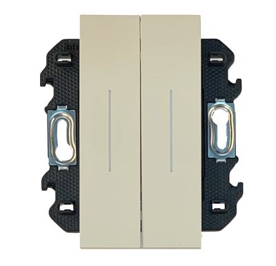 Выключатель Bticino Living Now двухклавишный, песок