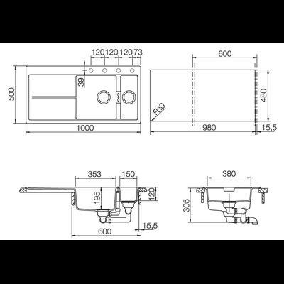 Мойка Schock Horizont 60D