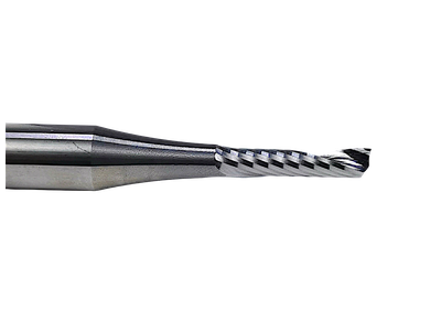 Фреза спиральная по пластику 2x8 s6x45 Z1 HM стружка вверх