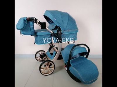 Детская коляска 3 в 1 Darex Морская волна